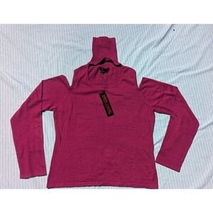 Simon‎ Chang Pink extra large Pullover Blouse Shirt Cutout